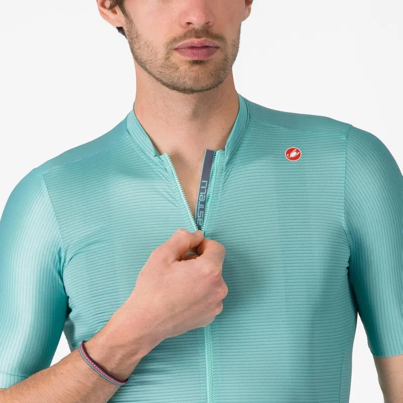 Castelli Espresso Men's Jersey Pool Blue/Dark Gray