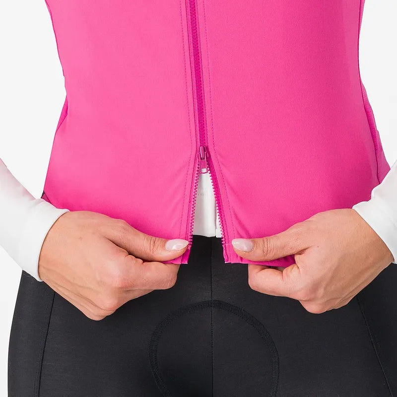 Castelli Espresso Vest Women's Violet Pink / Dary Gray
