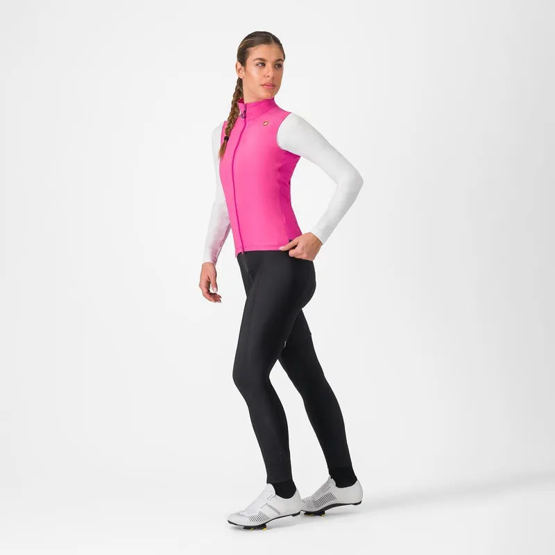 Castelli Espresso Vest Women's Violet Pink / Dary Gray