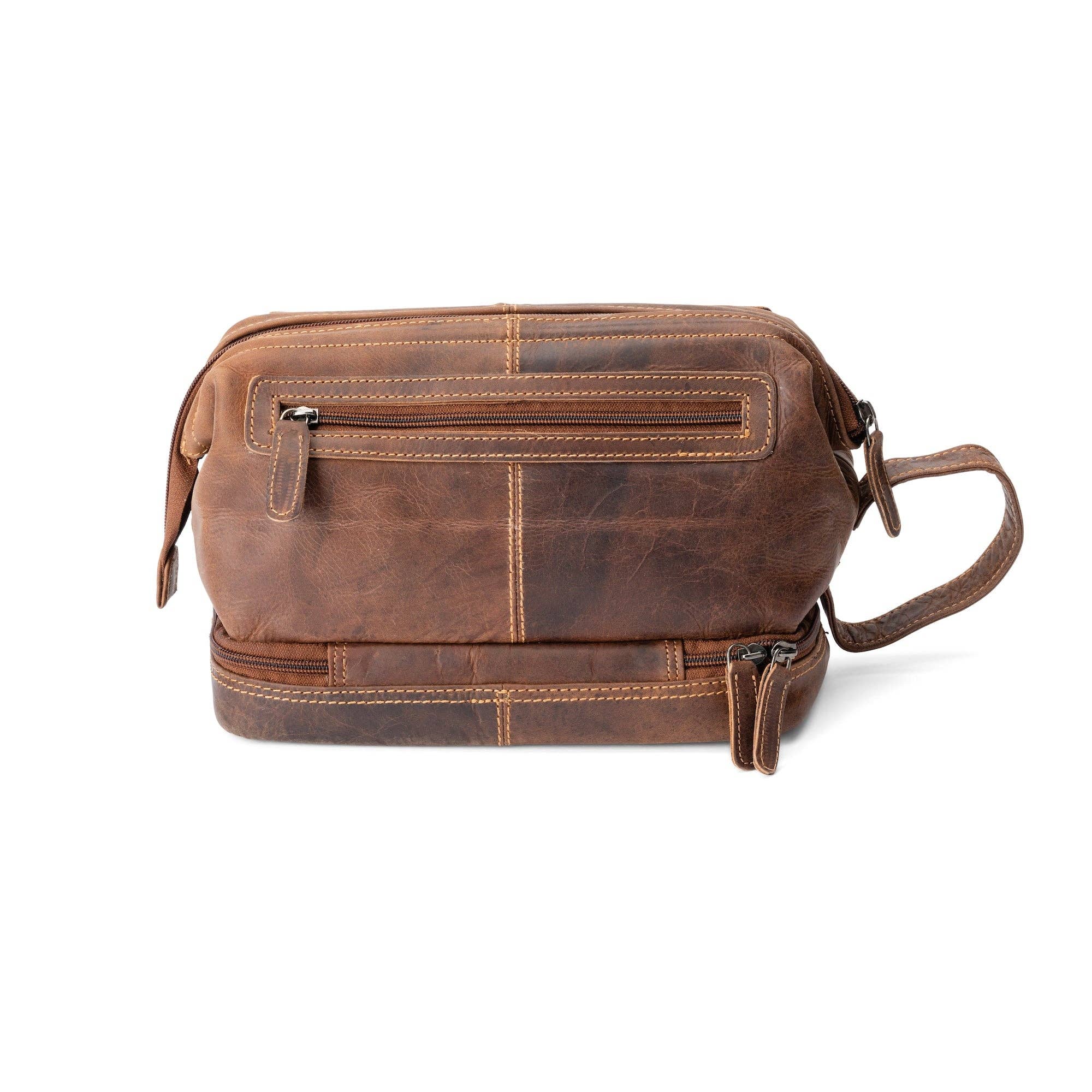 Leather Toiletry Bag Napier - Sandel TB798SAN