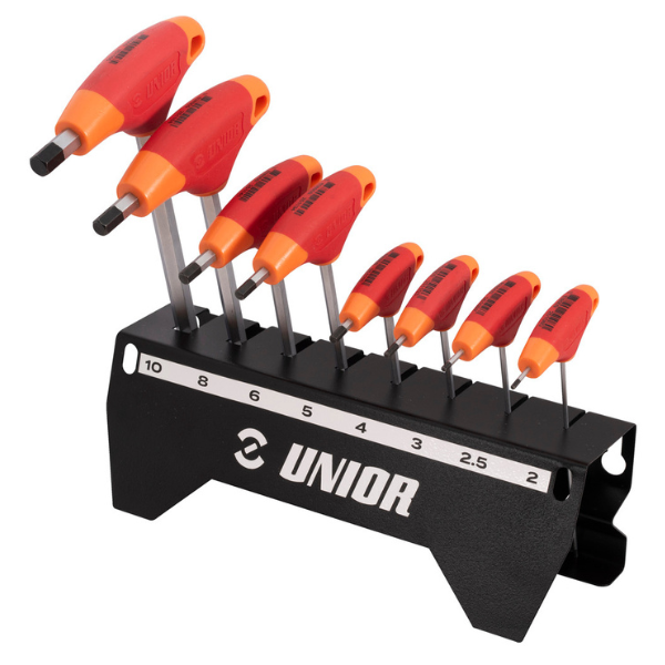 Unior Hexagonal Head Screwdriver with T Handle Set with Stand