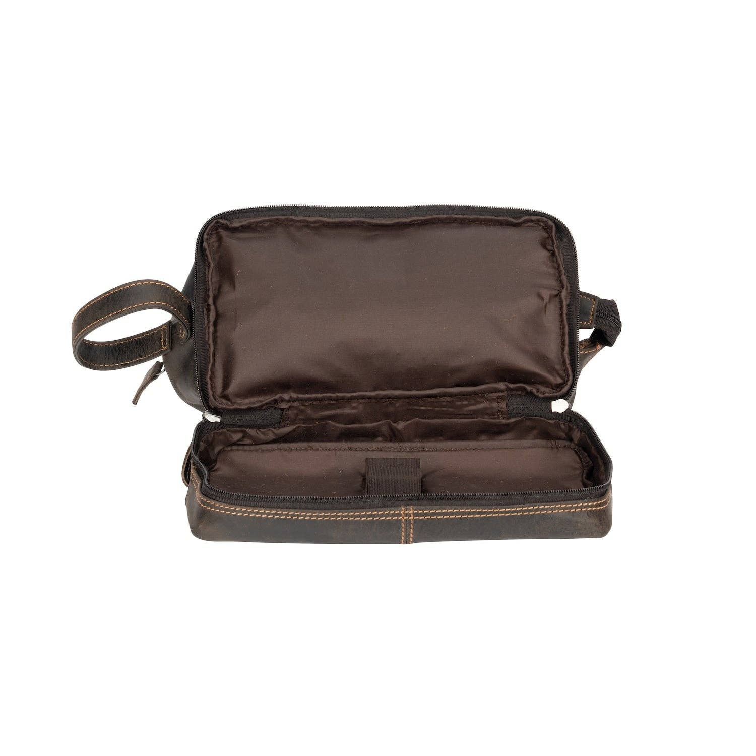 Leather Toiletry Bag Napier - Brown TB798BRN