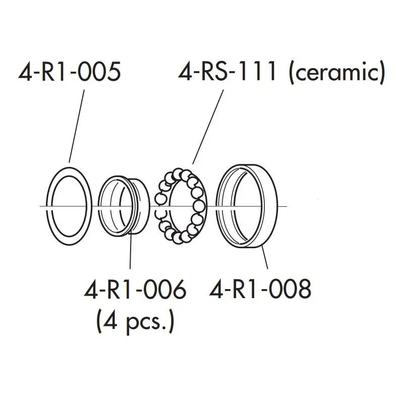 Fulcrum Part R0 - 150 Hub Rebuild Kit - Fulcrum Part R0 - 150 Hub Rebuild Kit
