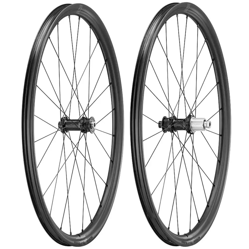 Fulcrum Rapid Red Carbon Disc Brake Wheelset - Fulcrum Wheelset Rapid Red Carbon Disc Brake Gravel 2 - Way Fit AFS HG11
