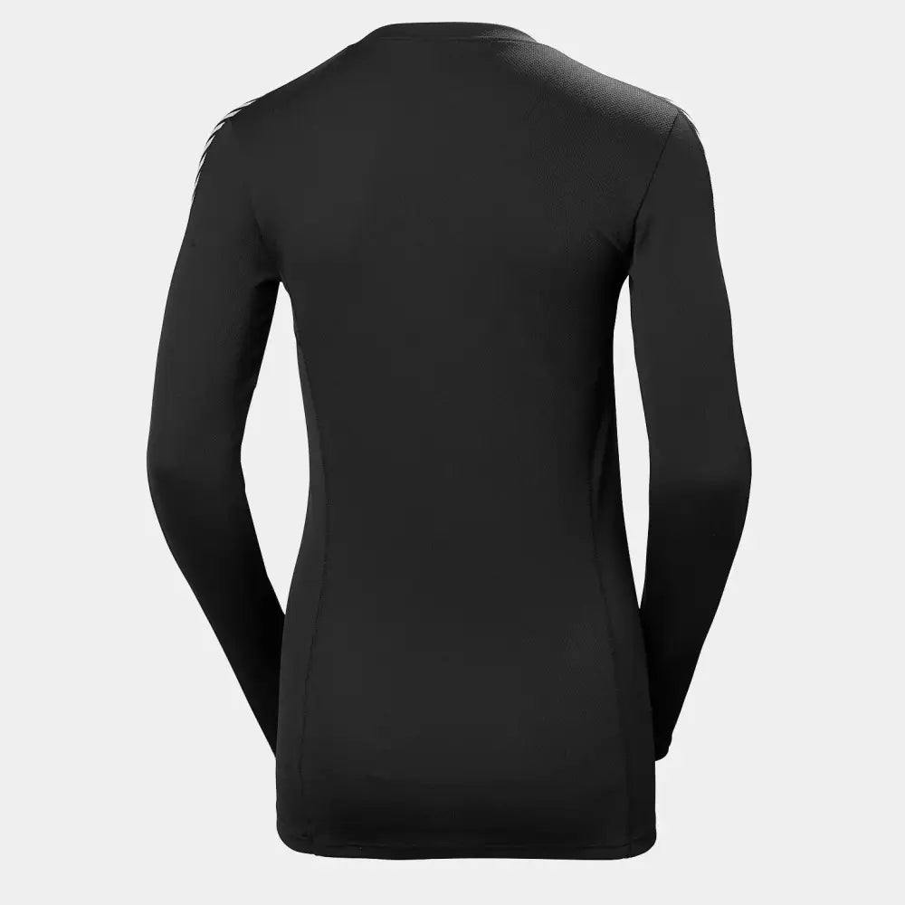 Helly Hansen Women's Lifa Stripe Crew Black Base Layer