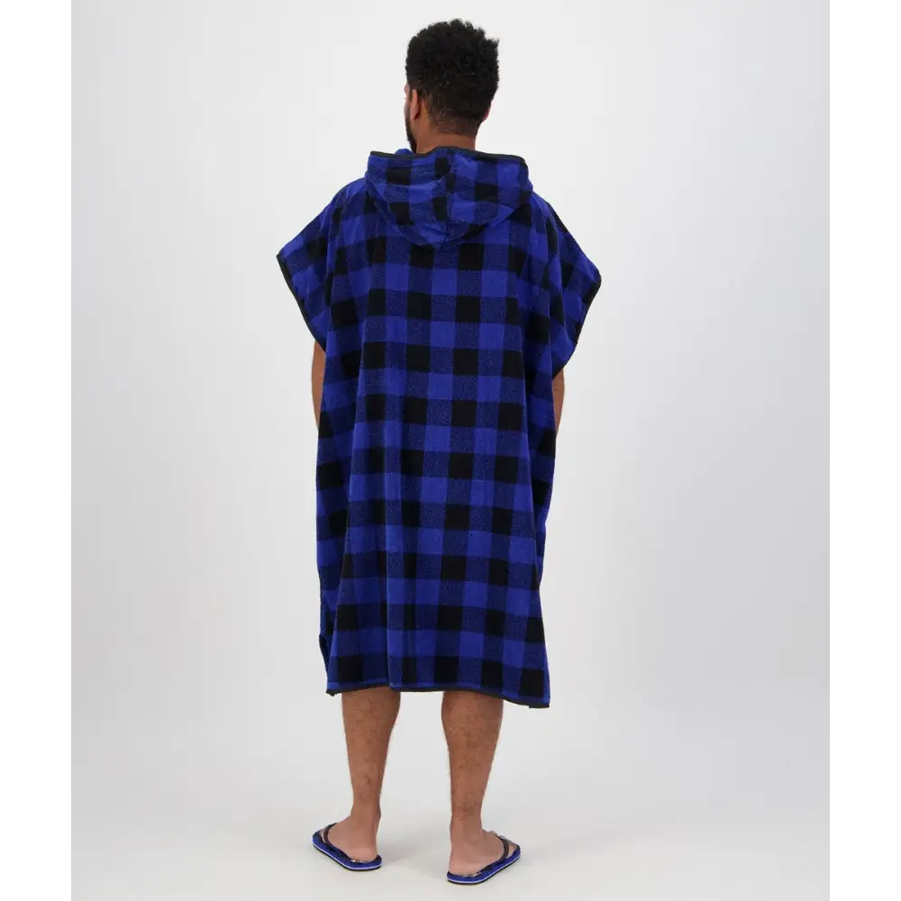 Hooded Towel Adult Blue/Black