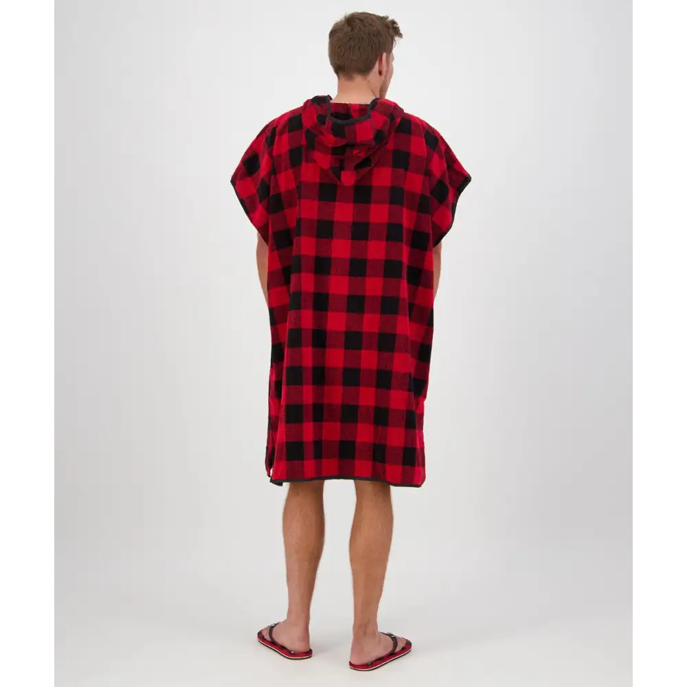 Hooded Towel Adult Red/Black