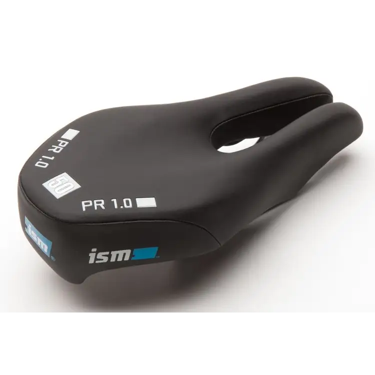 ISM PR 1.0 Black L - 245 / W - 130 Satin Steel Rails - ISM Saddle PR 1.0 Black L - 245 / W - 130 Satin Steel Rails