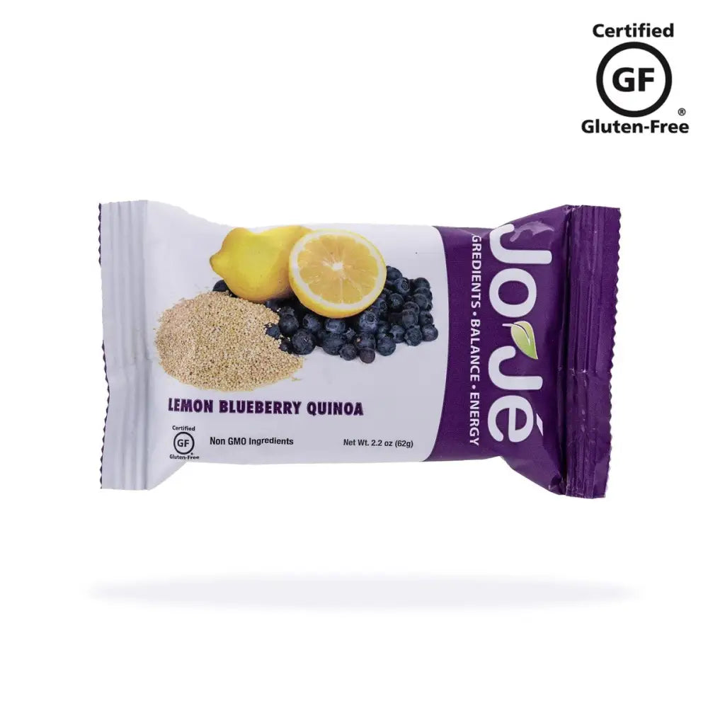 JoJé GF Lemon Blueberry Quinoa Bars - JoJe Bars GF Lemon Blueberry Quinoa 62g Box of 12