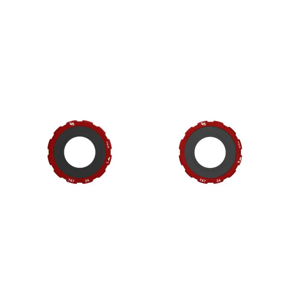 Rotor T4724 T47 Internal Ceramic for 24mm - Rotor Bottom Bracket T4724 T47 Internal for 24mm Cranks Ceramic Red