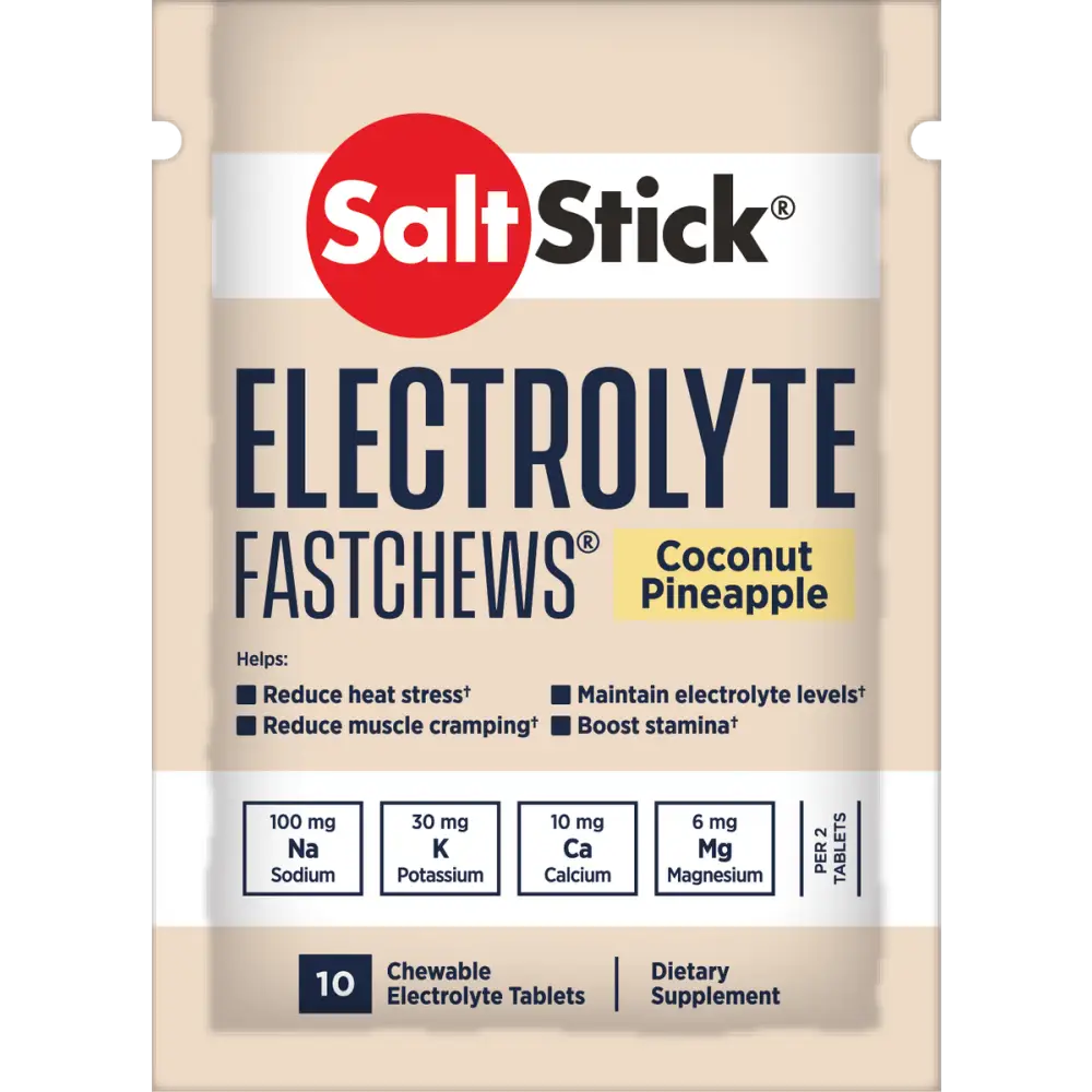 Saltstick FastChews - Box Coconut Pineapple 1 with 12 packs of 10 Chews