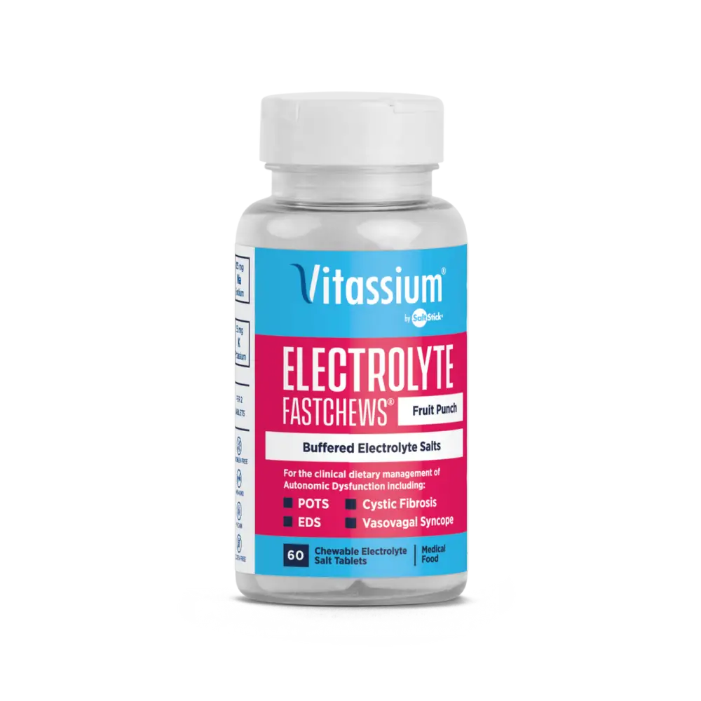 Saltstick Vitassium FastChews - Saltstick Vitassium FastChews Fruit Punch 1 Box with 12 packs of 10 Chews