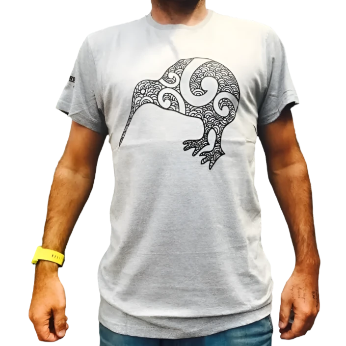 Moana Road Kiwi Grey T Shirt