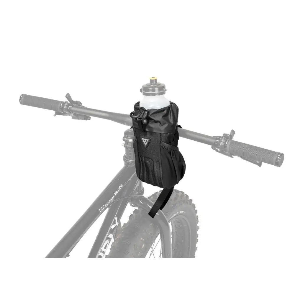 Topeak Freeloader 1.0L - Topeak Bikepacking Freeloader 1.0L Black Stem Mount Bag for bottle, energy bars backup battery