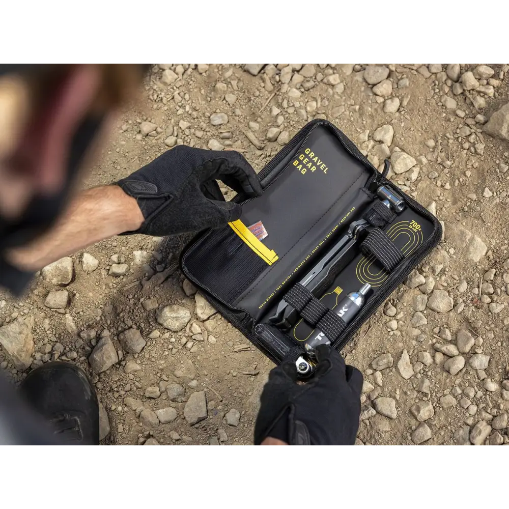 Topeak Gravel Gear Bag - Frame w/ Power Lever X, Airbooster, Tubi 11 Mini Tool + 3pc Tyre repair plugs
