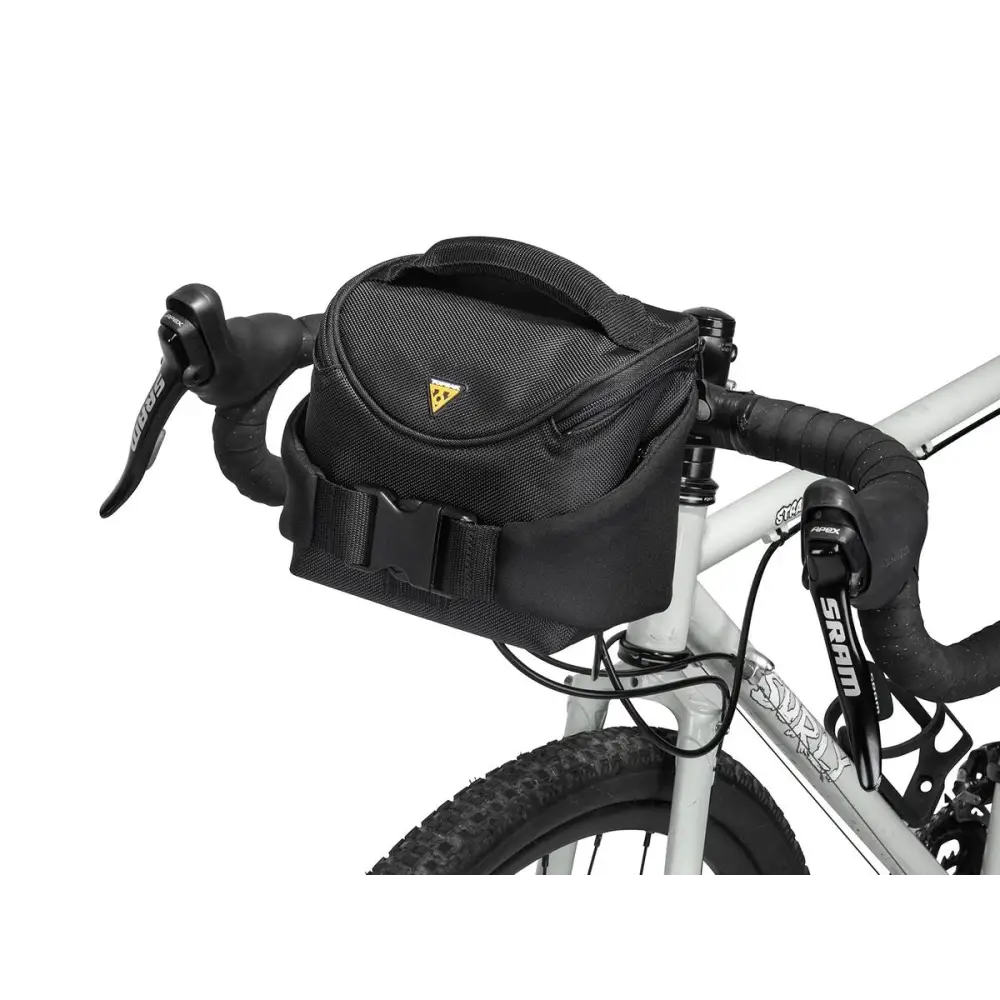 Topeak Handlebar Bag Compact - converts to waist w/ Fixer 8 & rain cover 2L