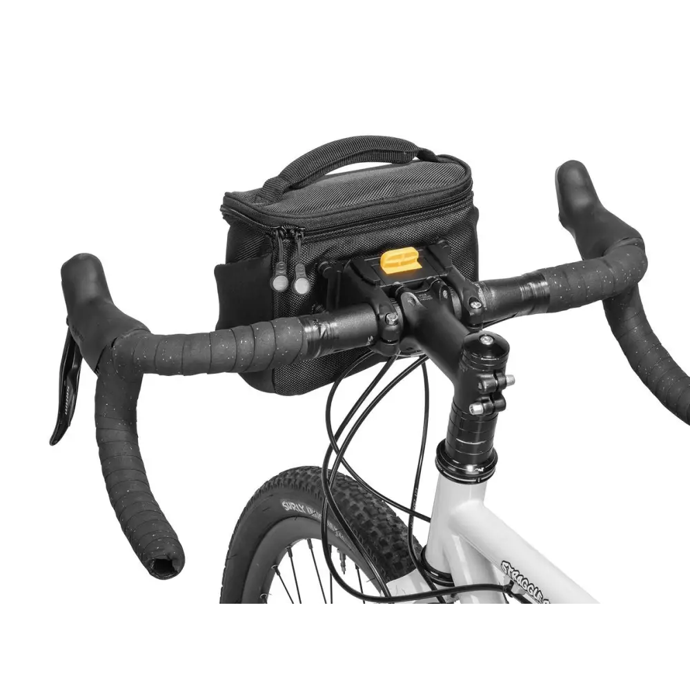 Topeak Handlebar Bag Compact - converts to waist w/ Fixer 8 & rain cover 2L