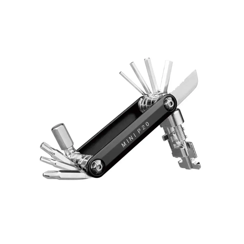 Topeak Mini P20 - Topeak Multi Tool Mini P20 20 functions w/chainlink tool w/bag black