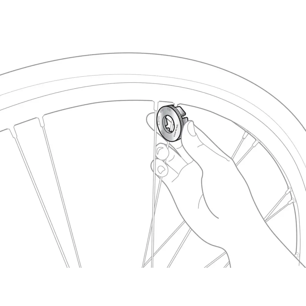 Topeak Multispoke Wrench - Topeak Workshop Tool Multispoke Wrench for 13G (3.5mm), 14G (3.4mm), 15G (3.2mm), Shimano