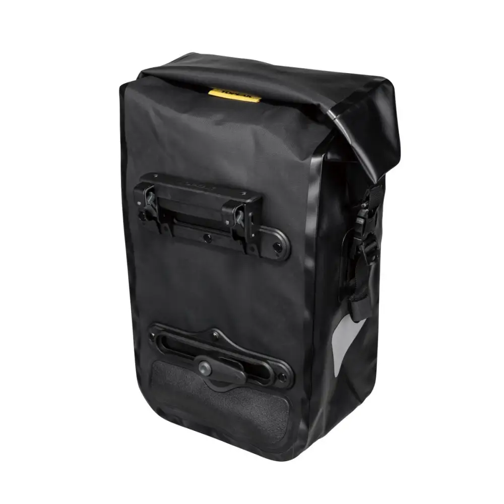 Topeak Pannier Dry Bag 16L - Black w/reflective strap & quickclick mount