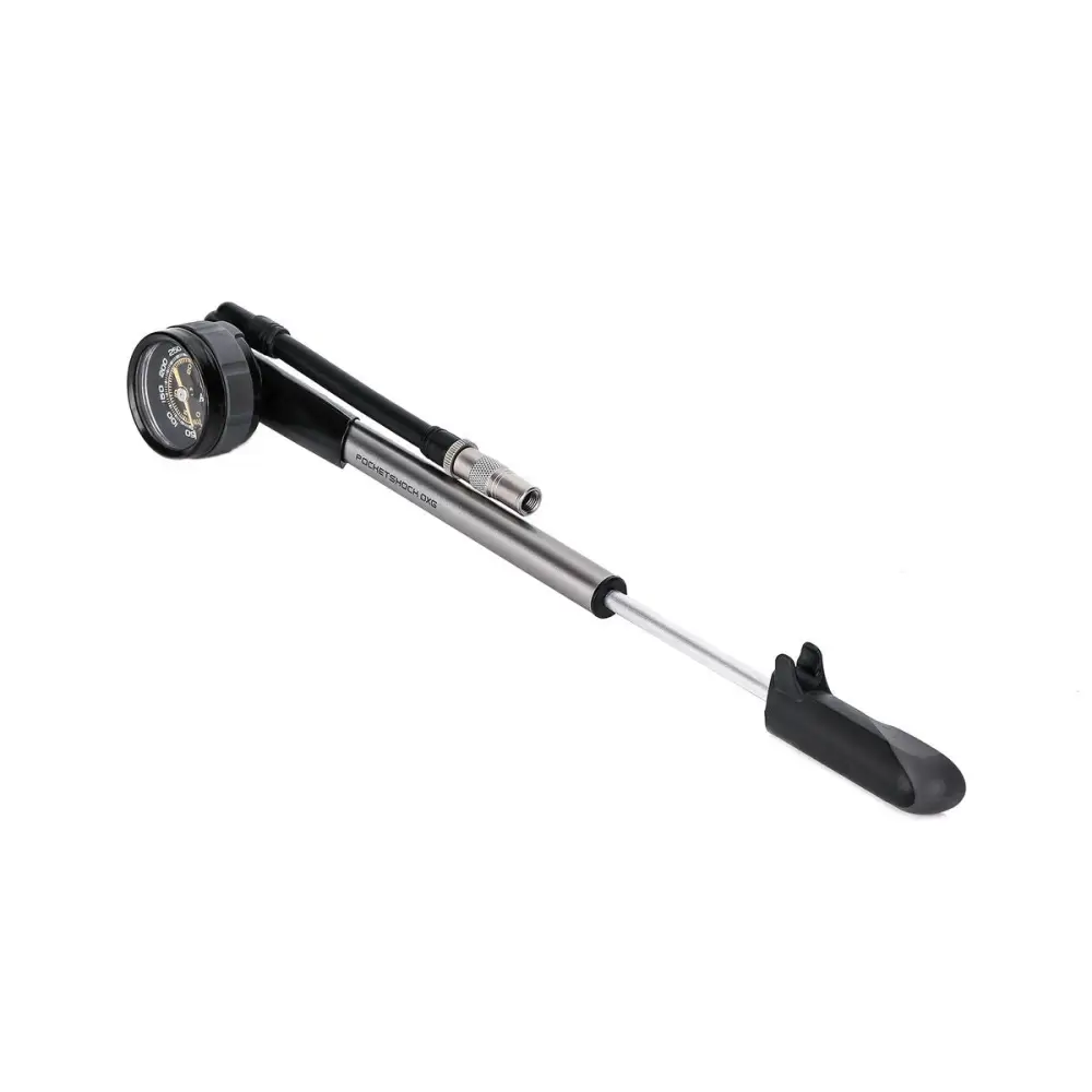 Topeak Pocketshock DXG - Topeak Shock Pump Pocketshock DXG with dial gauge