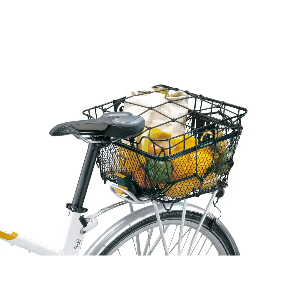 Topeak Rear MTX Basket - Topeak Basket Rear MTX Black Mesh w/ Fixer 6 for MTX Quicktrack System