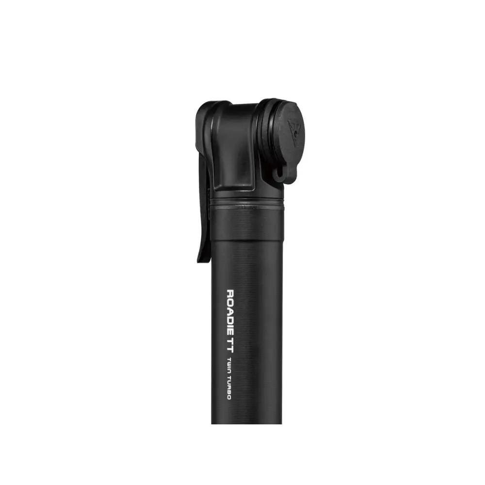 Topeak Roadie TT - Topeak Pump Roadie TT Twin turbo 160psi/11bar 195mm Black