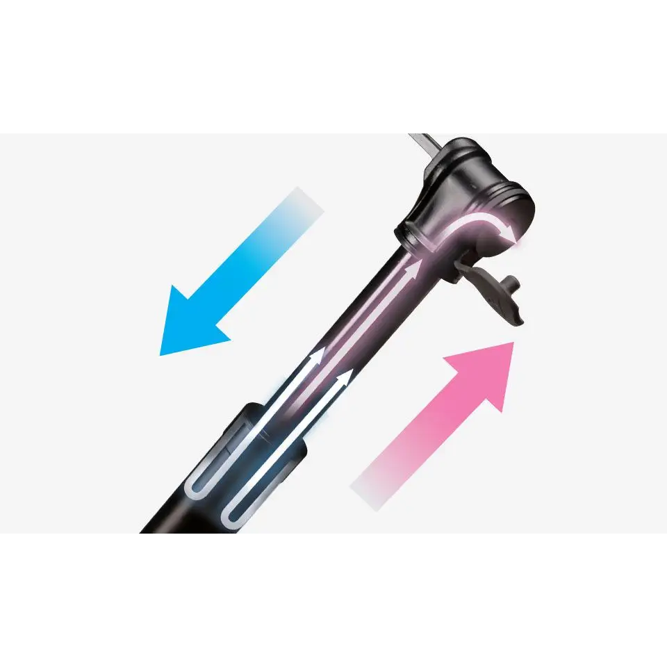 Topeak Roadie TT - Topeak Pump Roadie TT Twin turbo 160psi/11bar 195mm Black