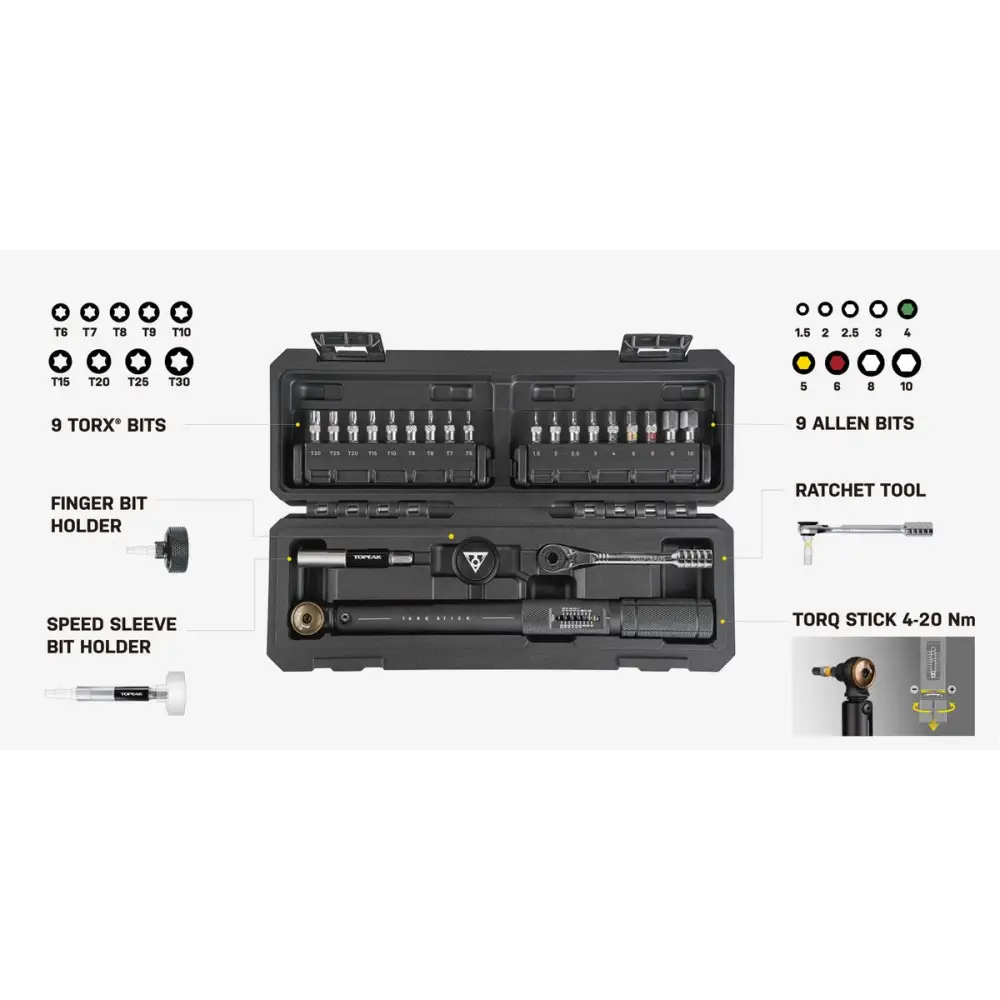 Topeak Torq Stick Pro 4 - 20 Nm Torque Wrench - Workshop Tool