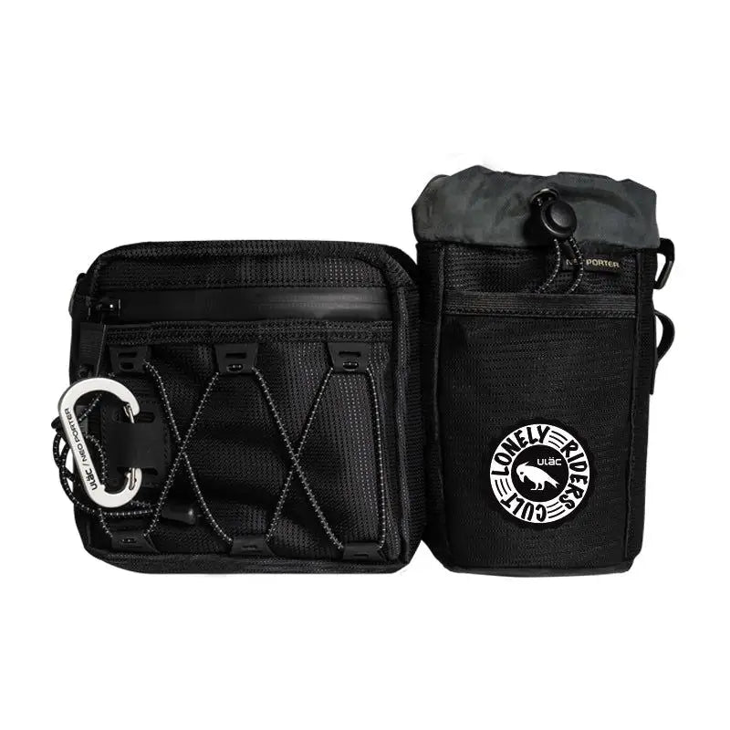 ULAC Krosstrek Dual Handlebar Bag 3.3L - ULAC Dual Handlebar Bag Krosstrek 3.3L with Carabiner - Black