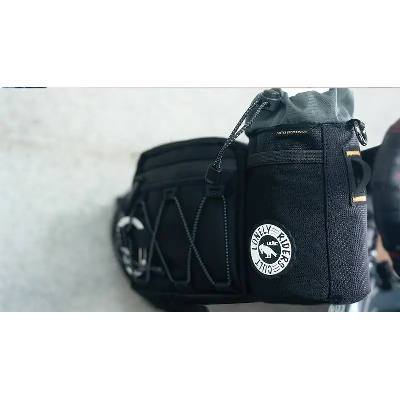 ULAC Krosstrek Dual Handlebar Bag 3.3L - ULAC Dual Handlebar Bag Krosstrek 3.3L with Carabiner - Black