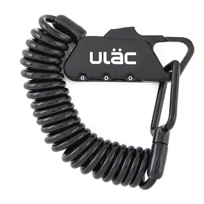 ULAC Piccadilly Combo 4mm x 120cm - Lock Carabiner + Cable Black