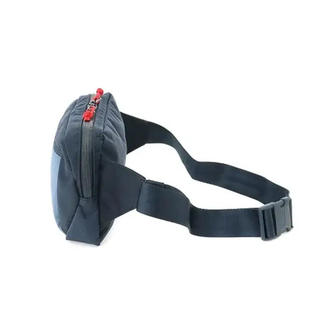 Ziptop Waistpack Navy Tritone. Super useful on-the-go waistpack, aka fanny pack, which doubles as a sling for your phone, keys, wallet and more. Get where you're going in crazy style.