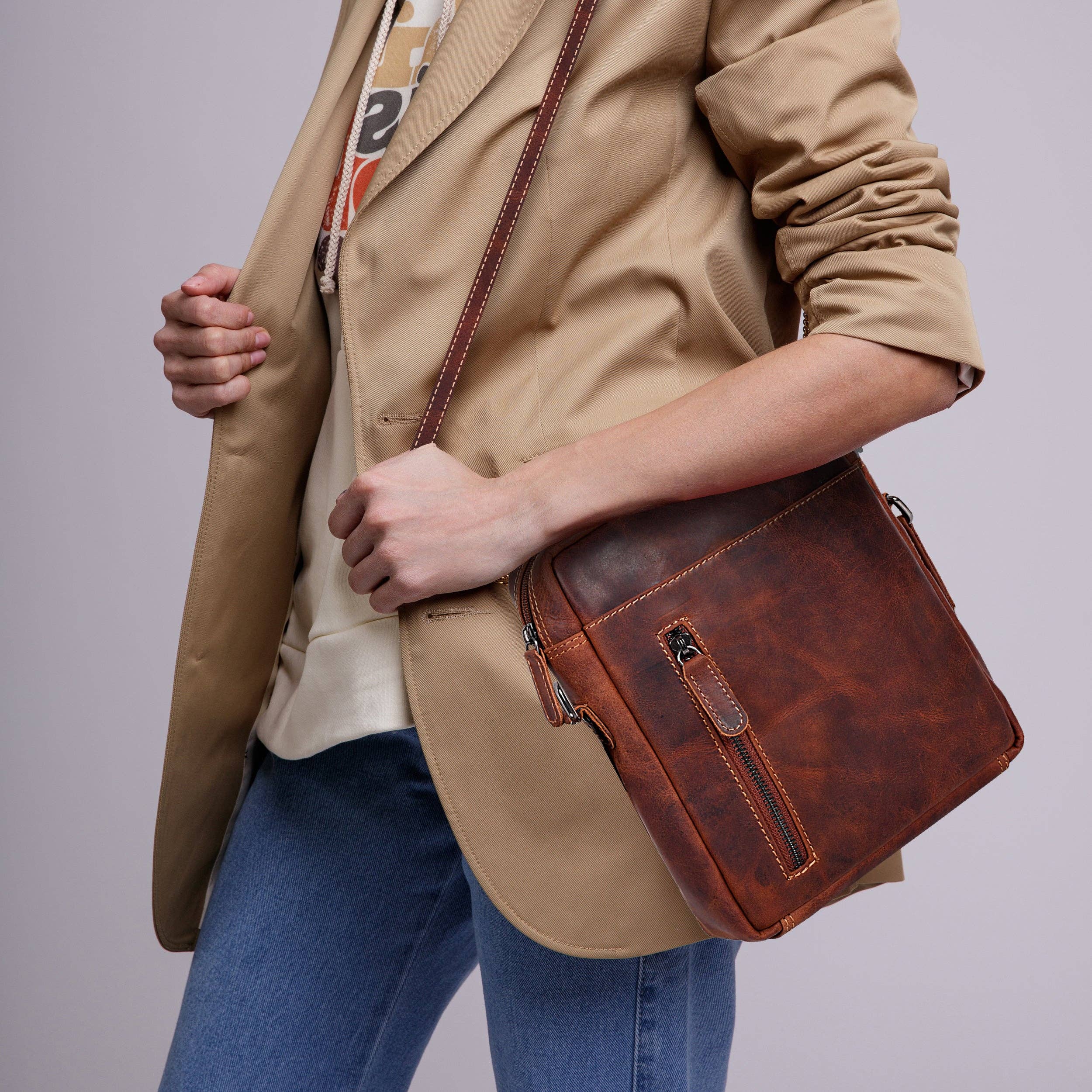 Greenwood Leather AU - Leather Shoulder bag Dallas - Unisex Sandal GW191049SAN