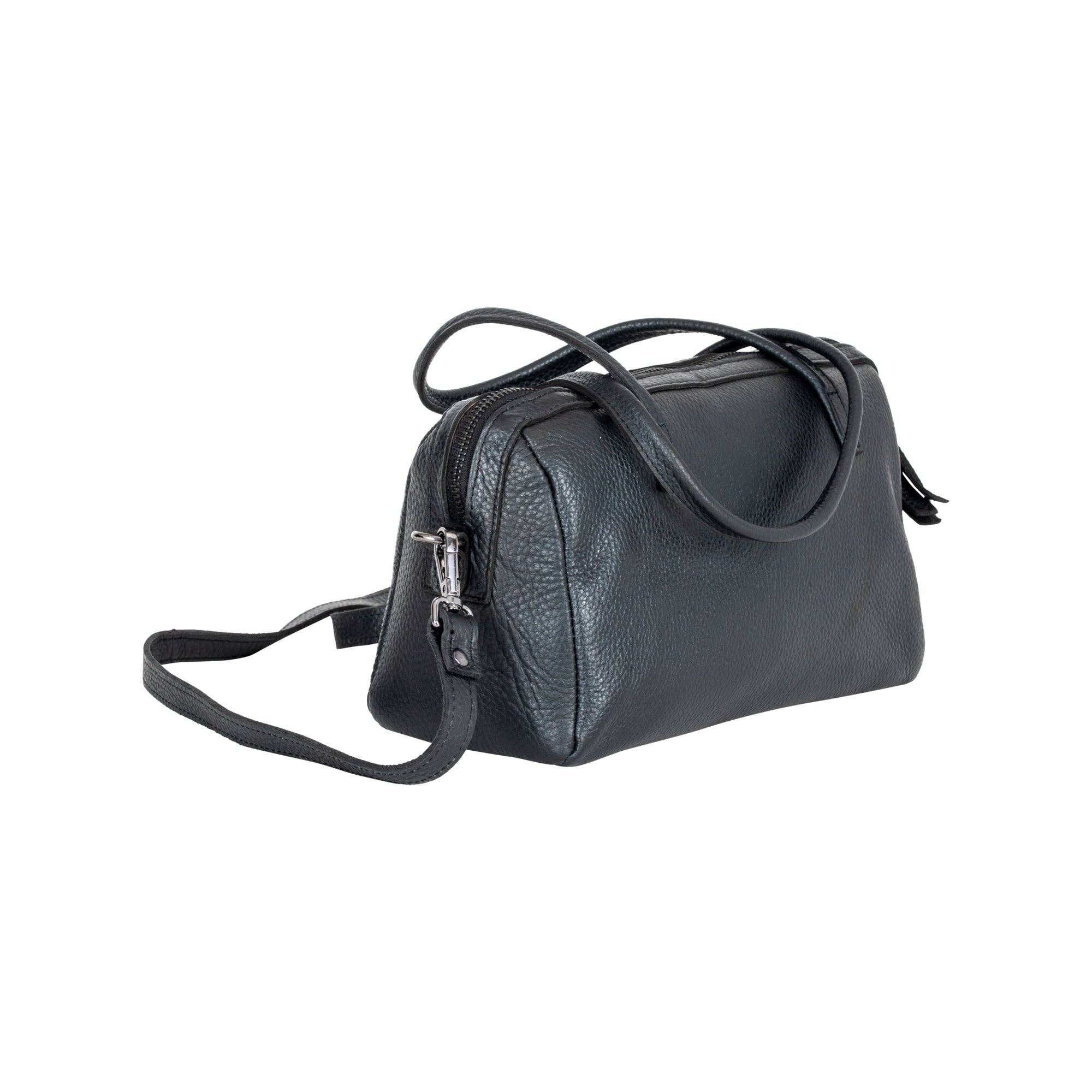 Greenwood Leather AU - Stella Noir Leather Boston Bag