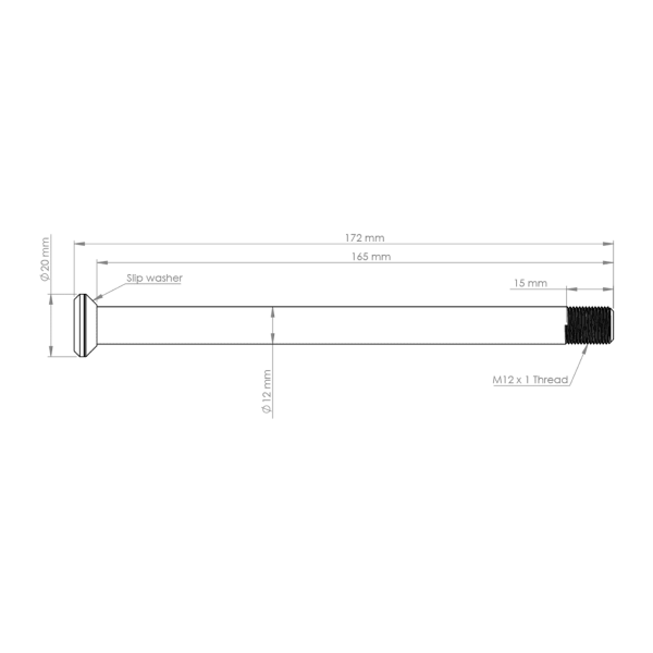 Burgtec Specialized Rear Axles 12mm x 172mm