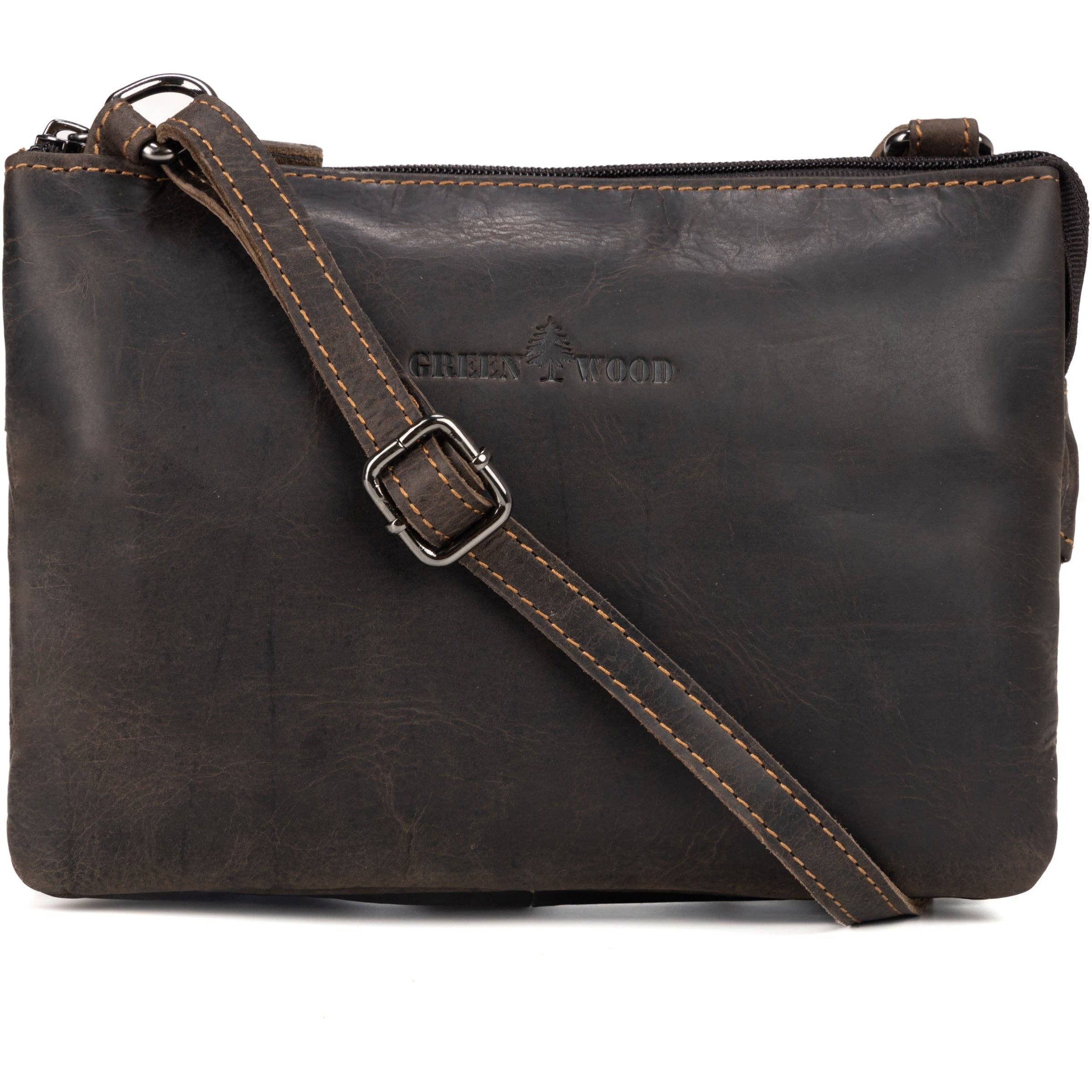 Greenwood Leather AU - Women's Shoulder Bag Hastings Brown GW658846BRN