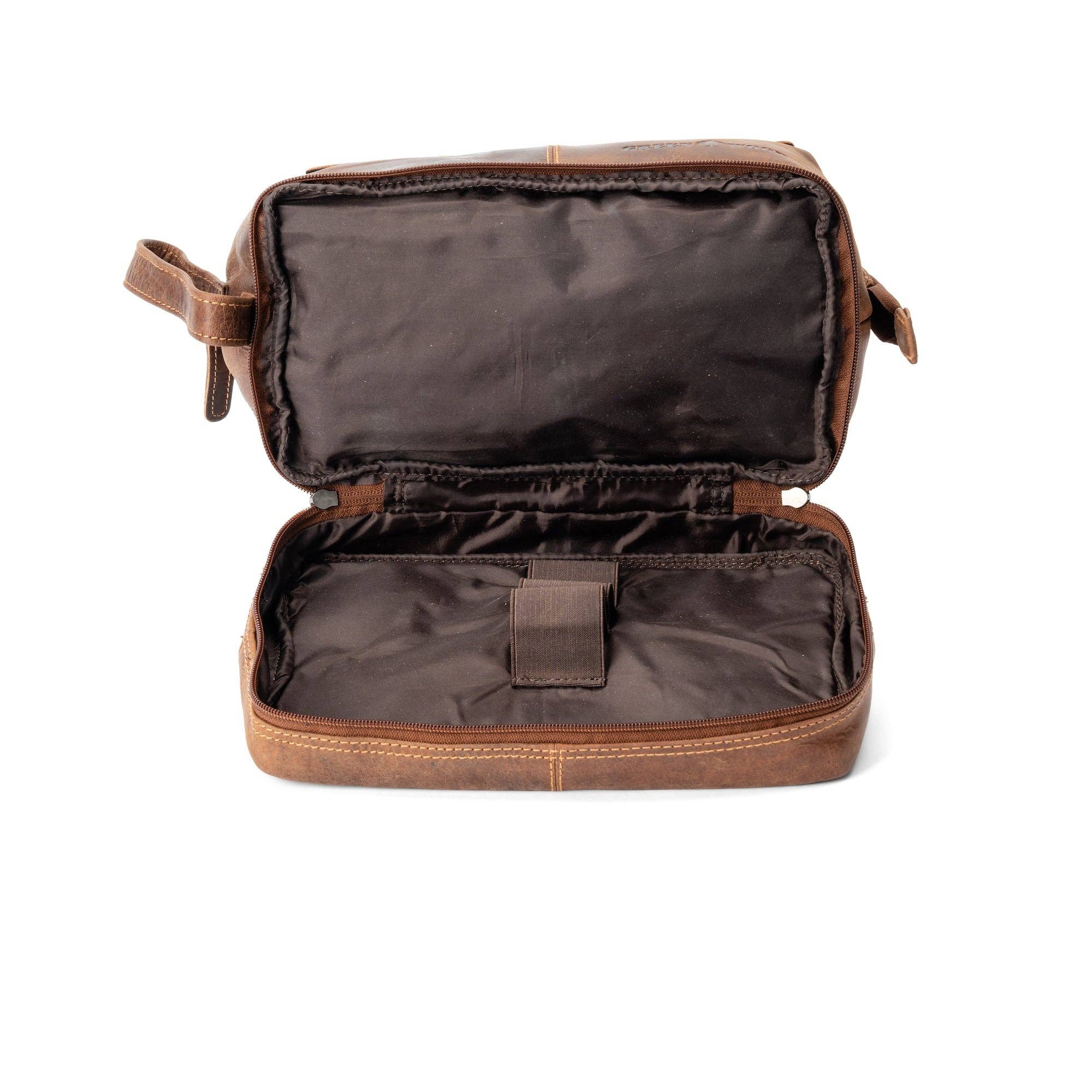 Leather Toiletry Bag Napier - Sandel TB798SAN