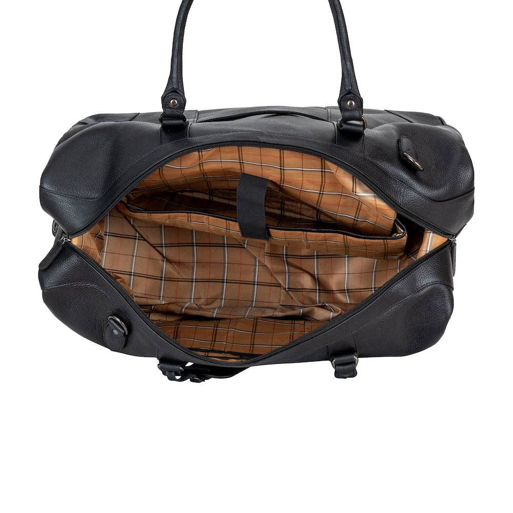 Greenwood Leather AU - Wildera Leather “Pioneer” Weekender Bag – Premium Full-Grain Leather Travel Duffel