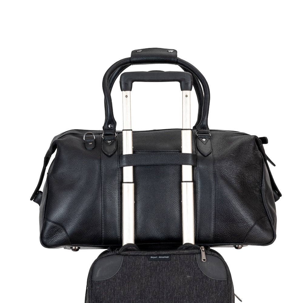 Greenwood Leather AU - Wildera Leather “Pioneer” Weekender Bag – Premium Full-Grain Leather Travel Duffel