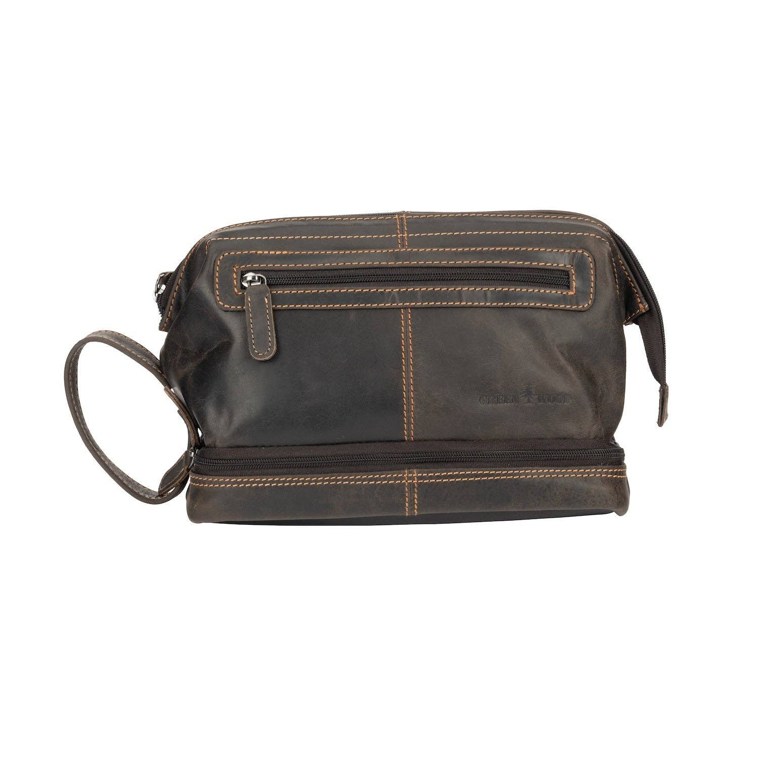 Leather Toiletry Bag Napier - Brown TB798BRN