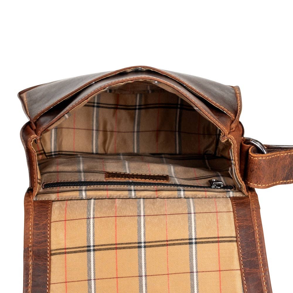 Greenwood Leather AU - Wildera Leather “Lennon” Crossbody Bag – Full-Grain Leather Shoulder Bag