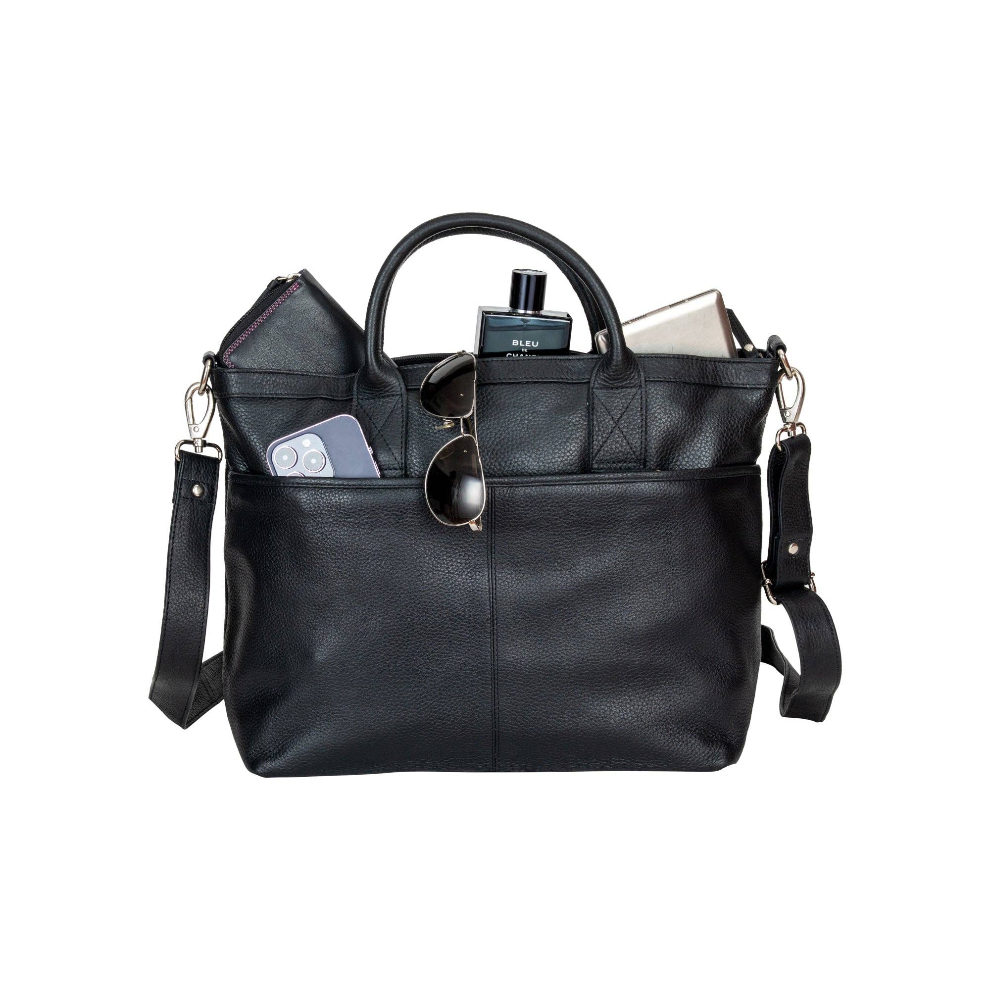 Greenwood Leather AU - Greenwood Leather Scarlett Tote Bag GW2068BLK