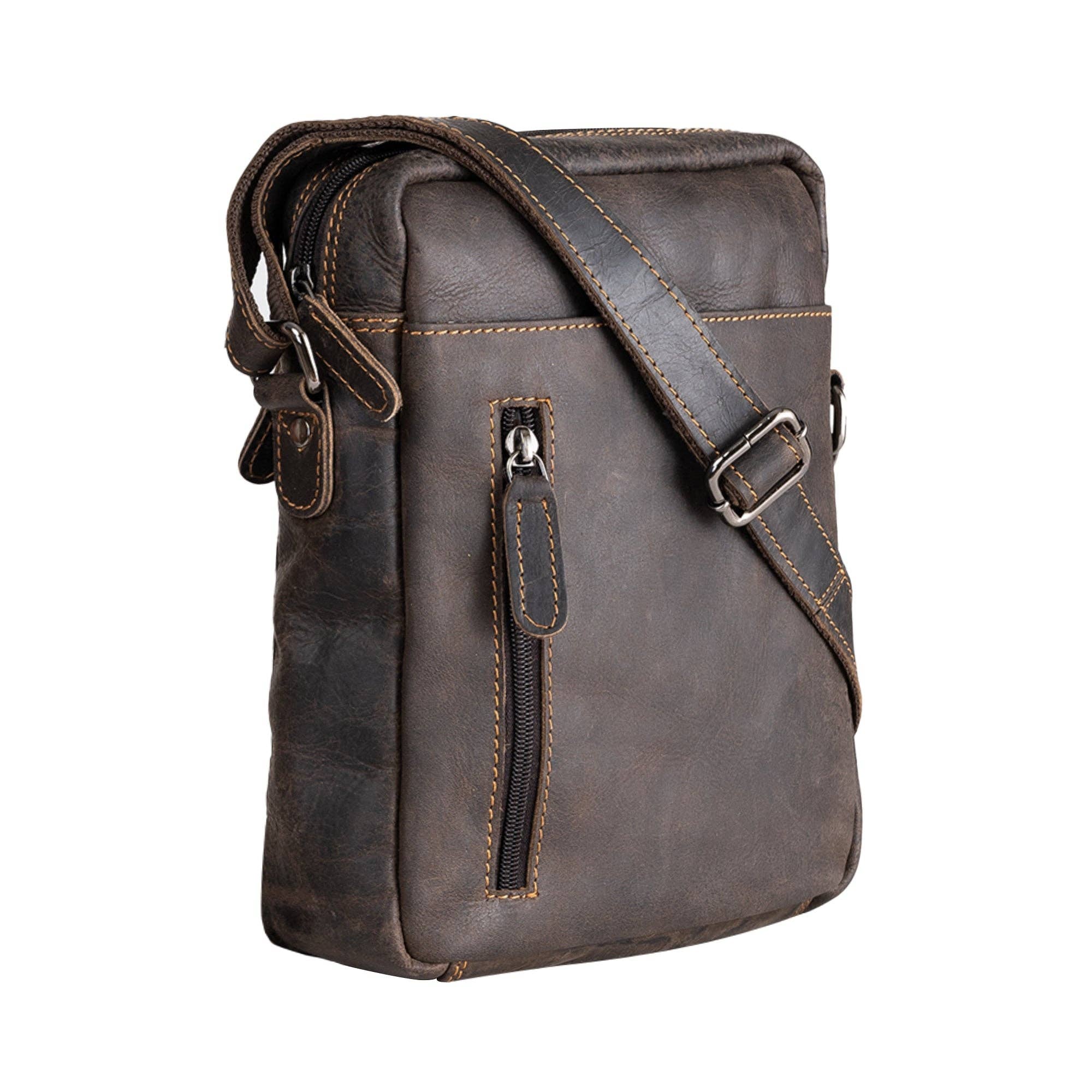 Greenwood Leather AU - Leather Shoulder bag Dallas - Unisex Brown GW191049BRN