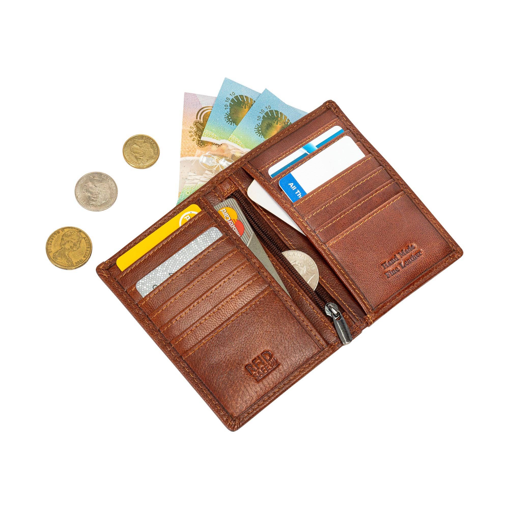 Greenwood Leather AU - Credit Debit Leather Card Holder Freya - GW8001CAM