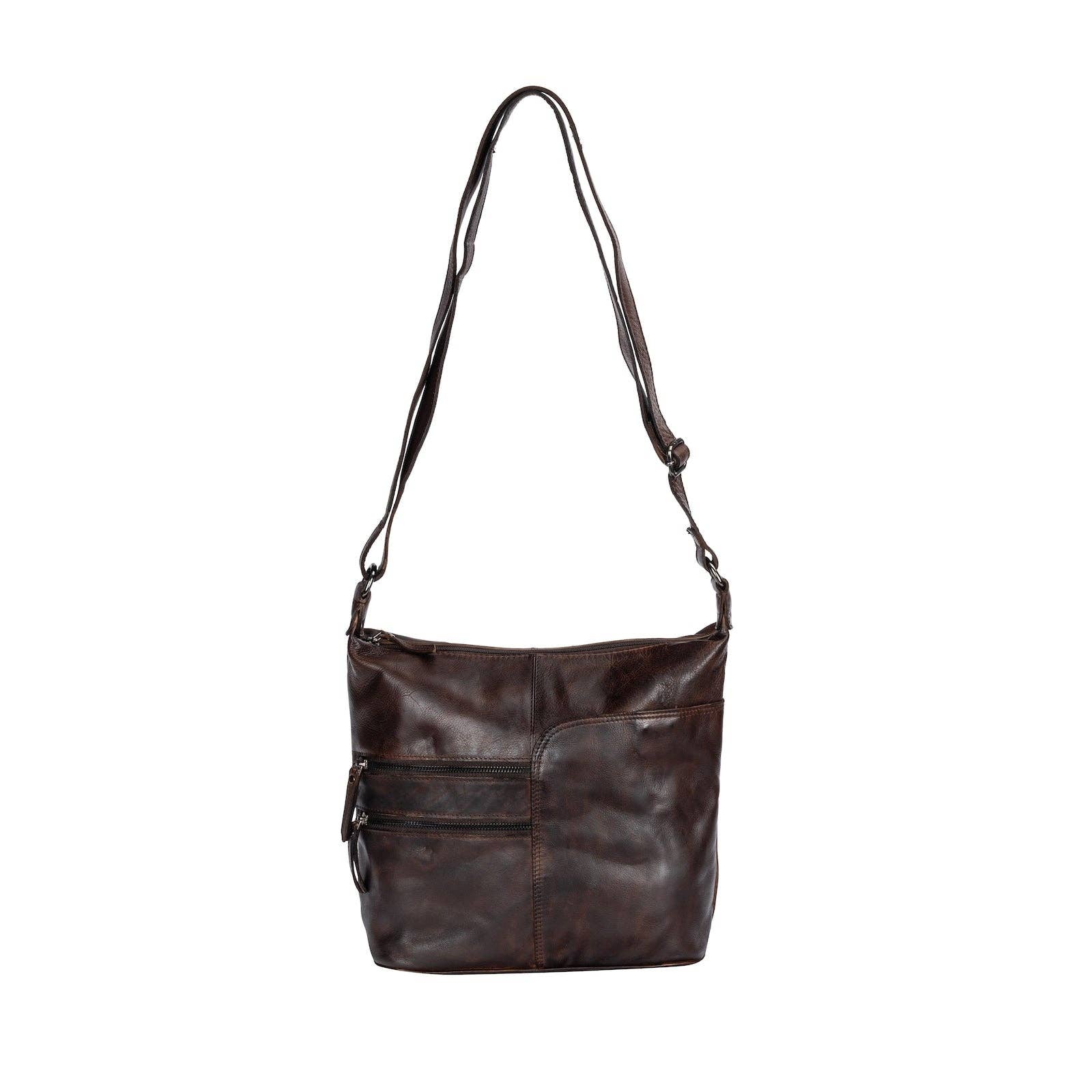 Greenwood Leather AU - Leather Shoulder bag Bianca Brown GW6847BRN