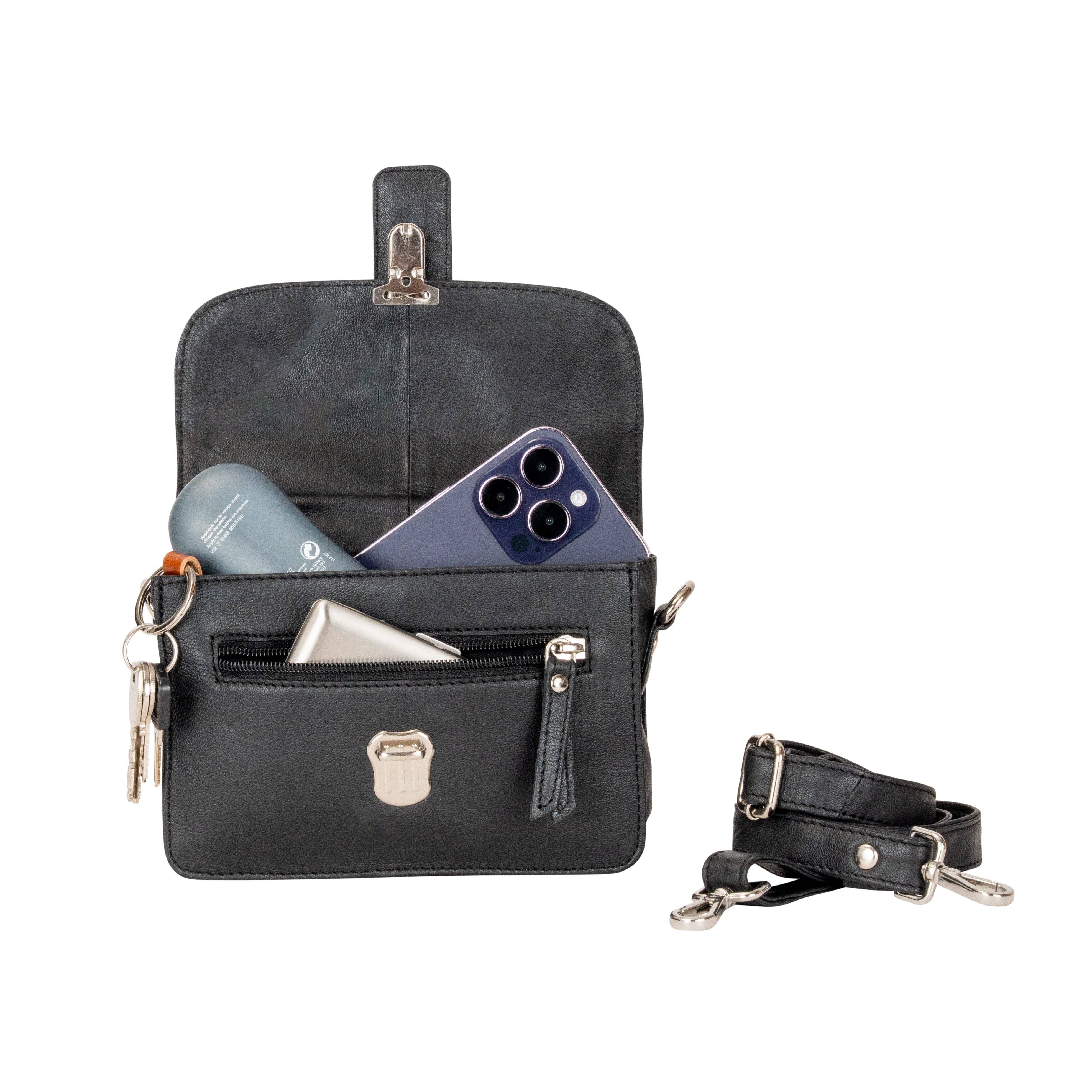 Greenwood Leather AU - Leather Mobile Bag GW6814 Black