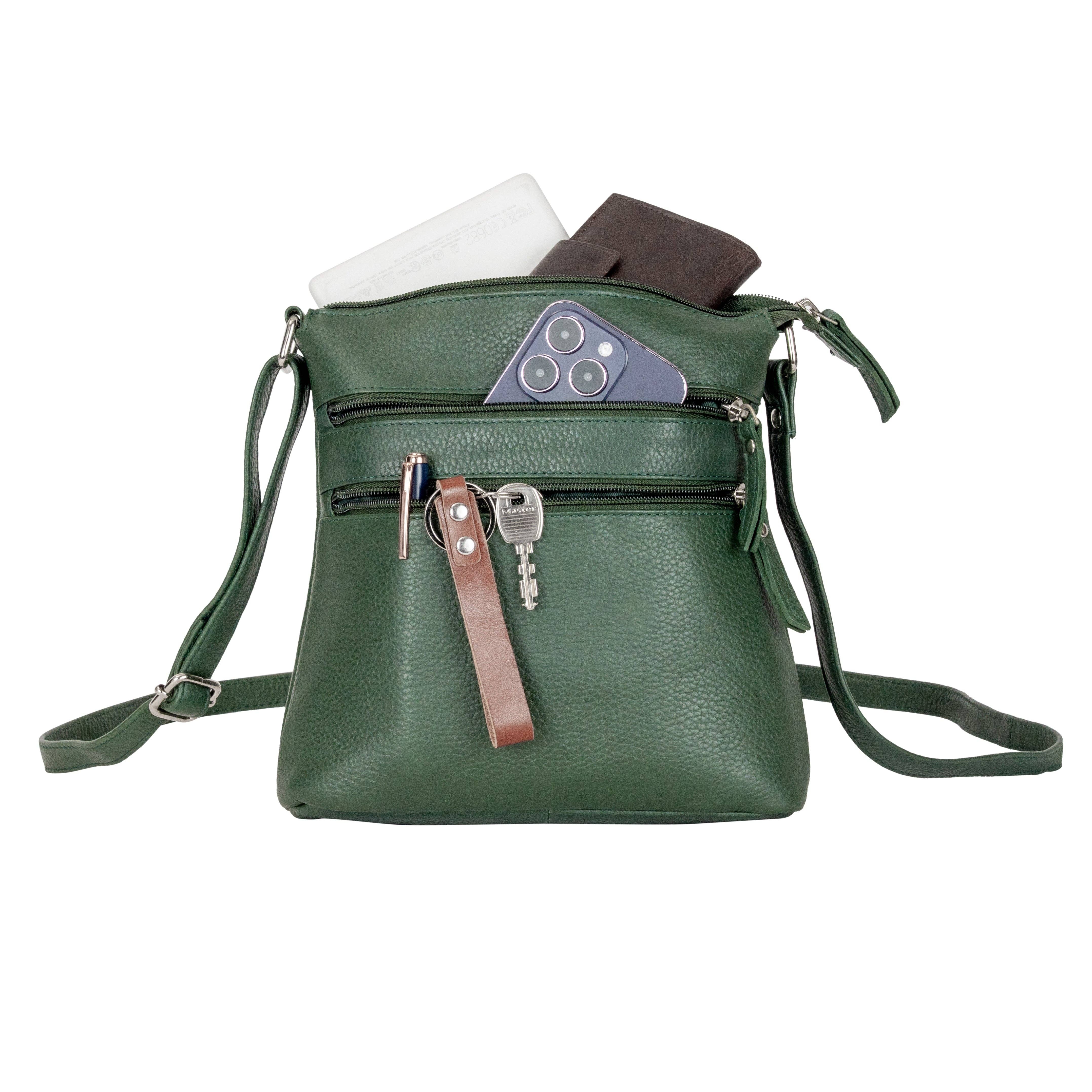 Greenwood Leather AU - Greenwood Leather Camden Crossbody Bag Sea Green