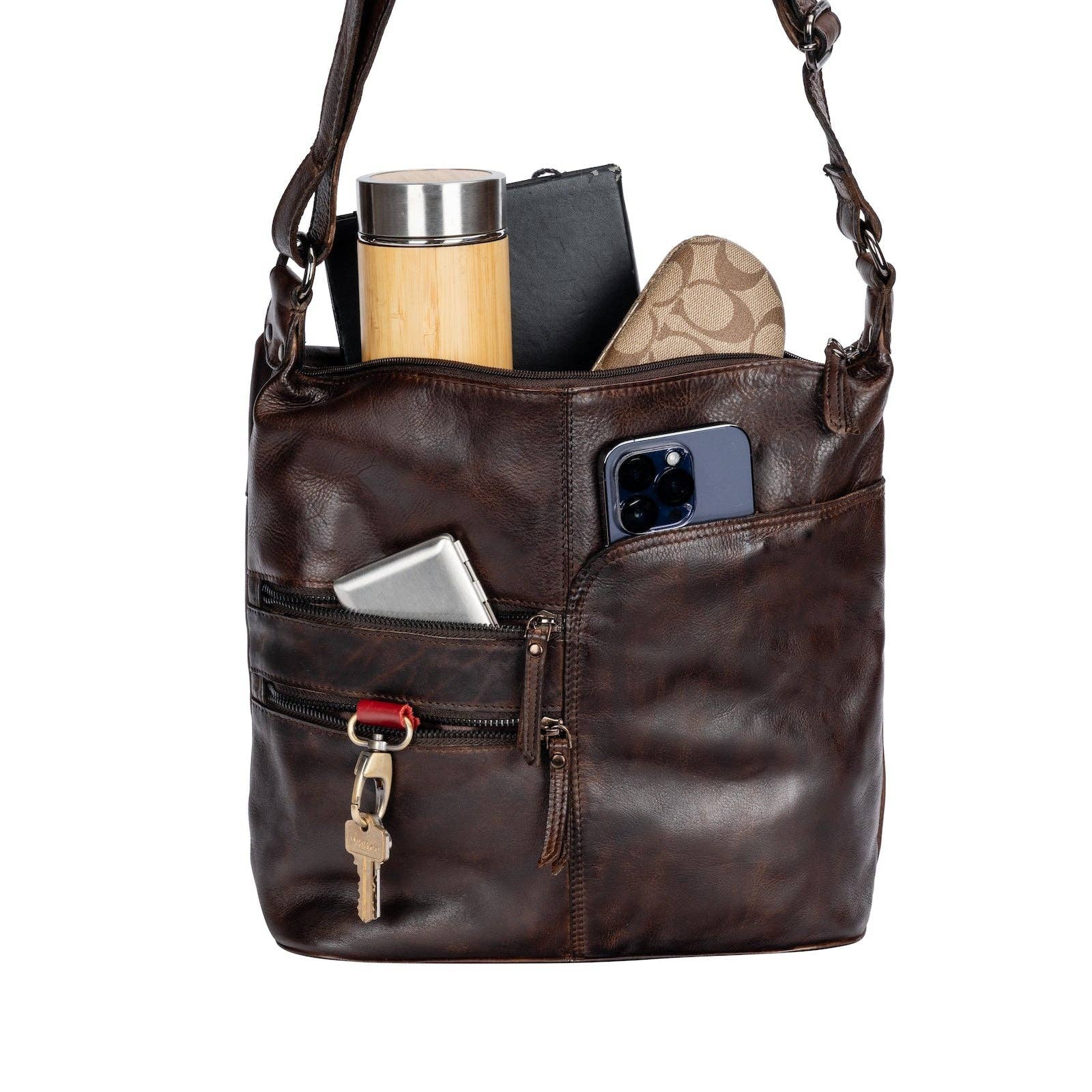 Greenwood Leather AU - Leather Shoulder bag Bianca Brown GW6847BRN