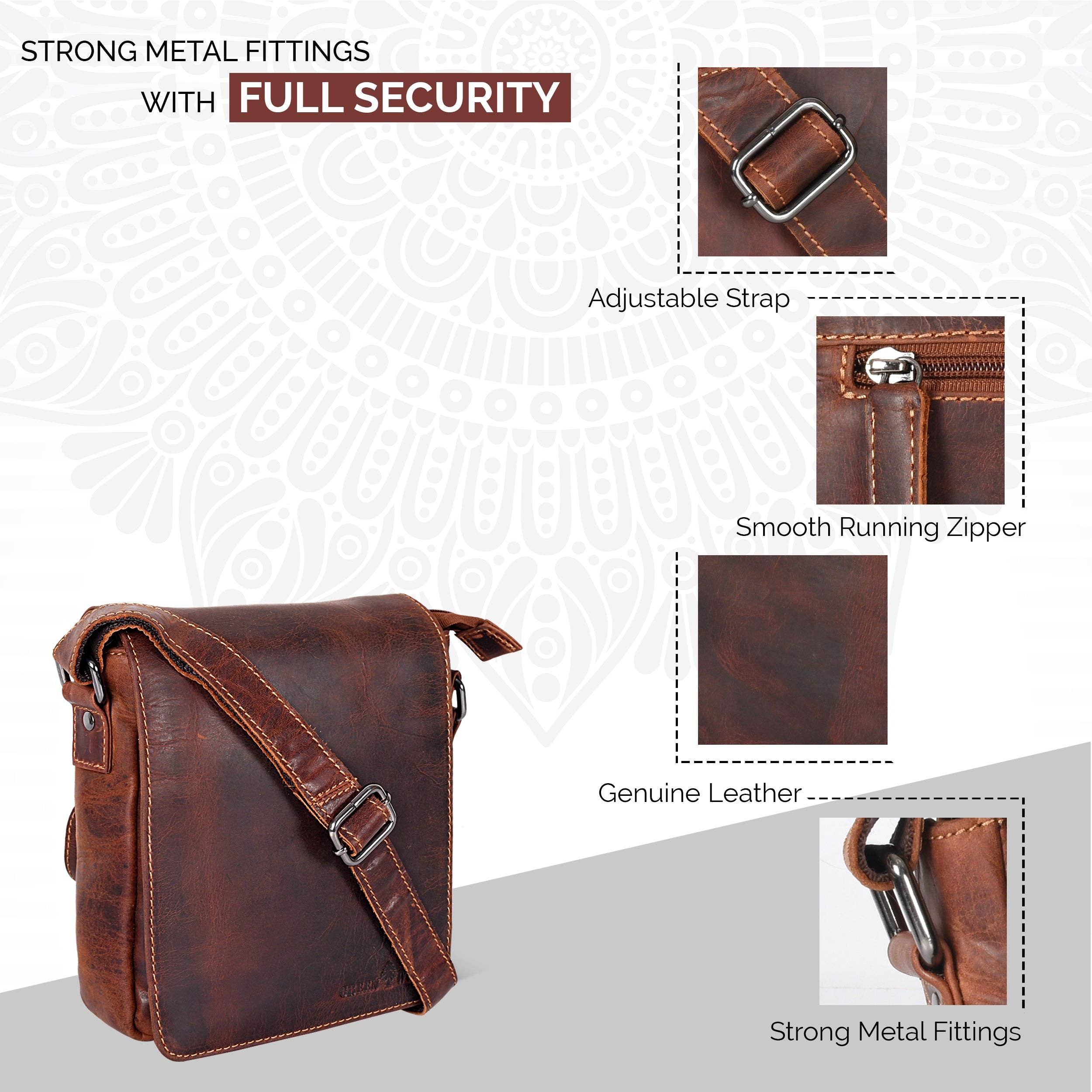 Leather Shoulder Bag Luna - Sandal GW191048SAN